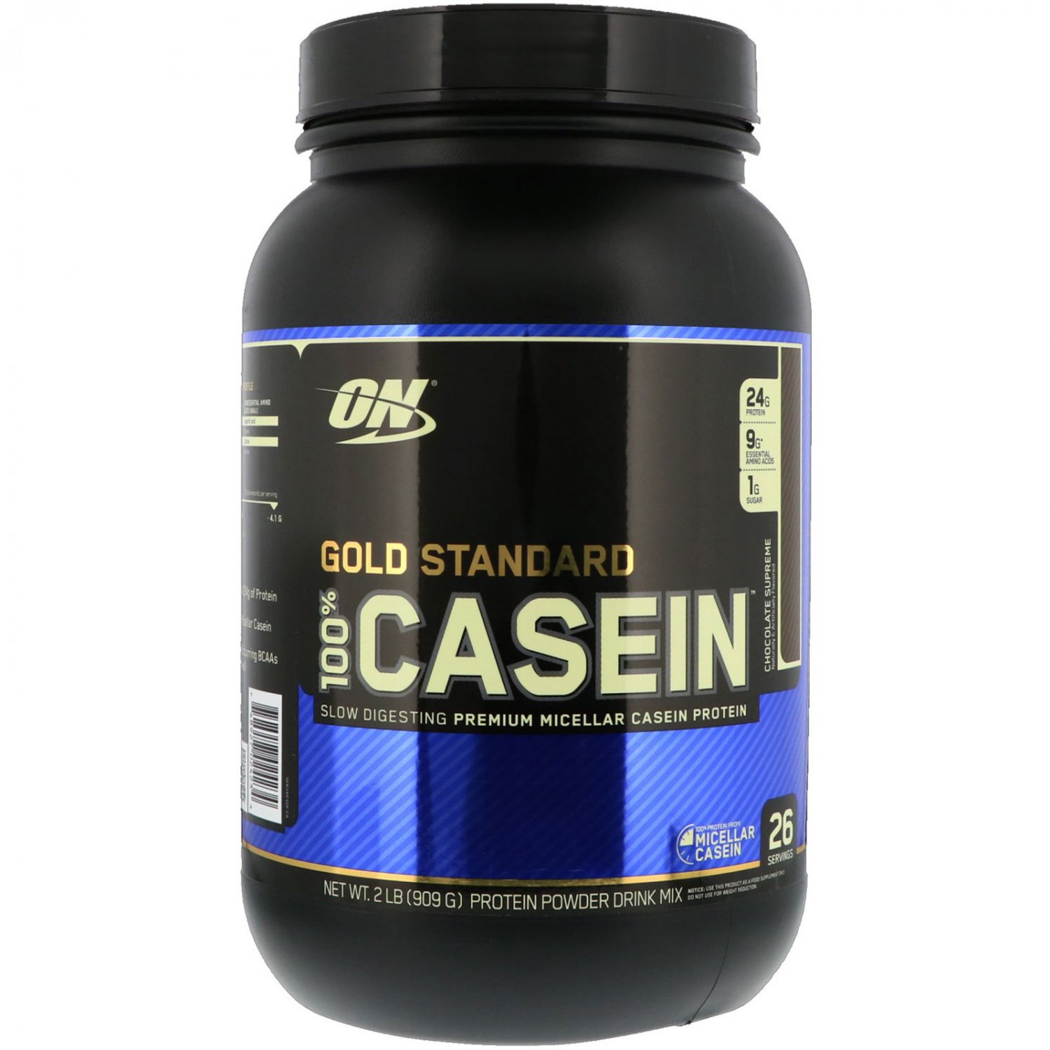 Optimum Nutrition, Gold Standard, 100% Casein, Chocolate Supreme, 2 lbs (909 g)