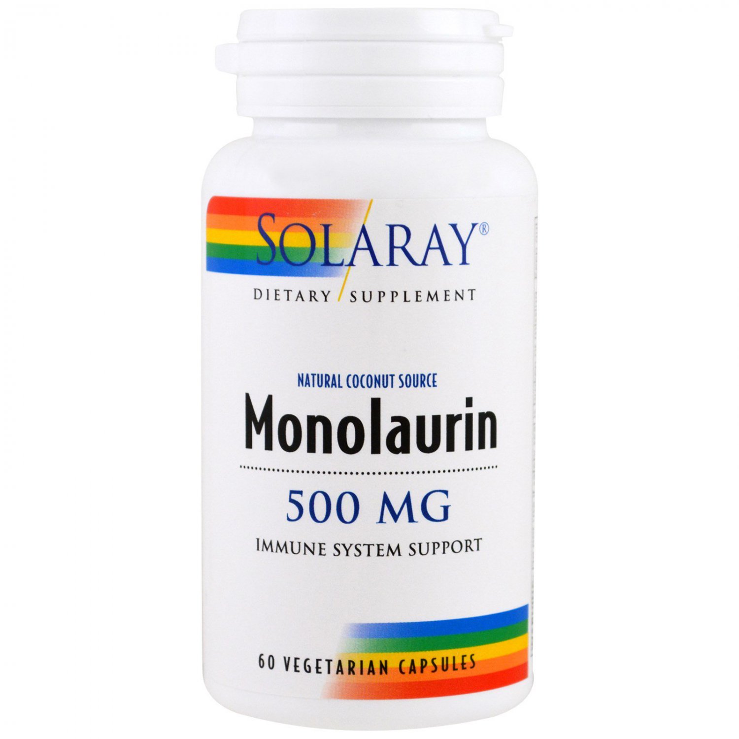Solaray, Monolaurin, 500 mg, 60 Vegetarian Capsules