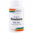 Solaray, Monolaurin, 500 mg, 60 Vegetarian Capsules