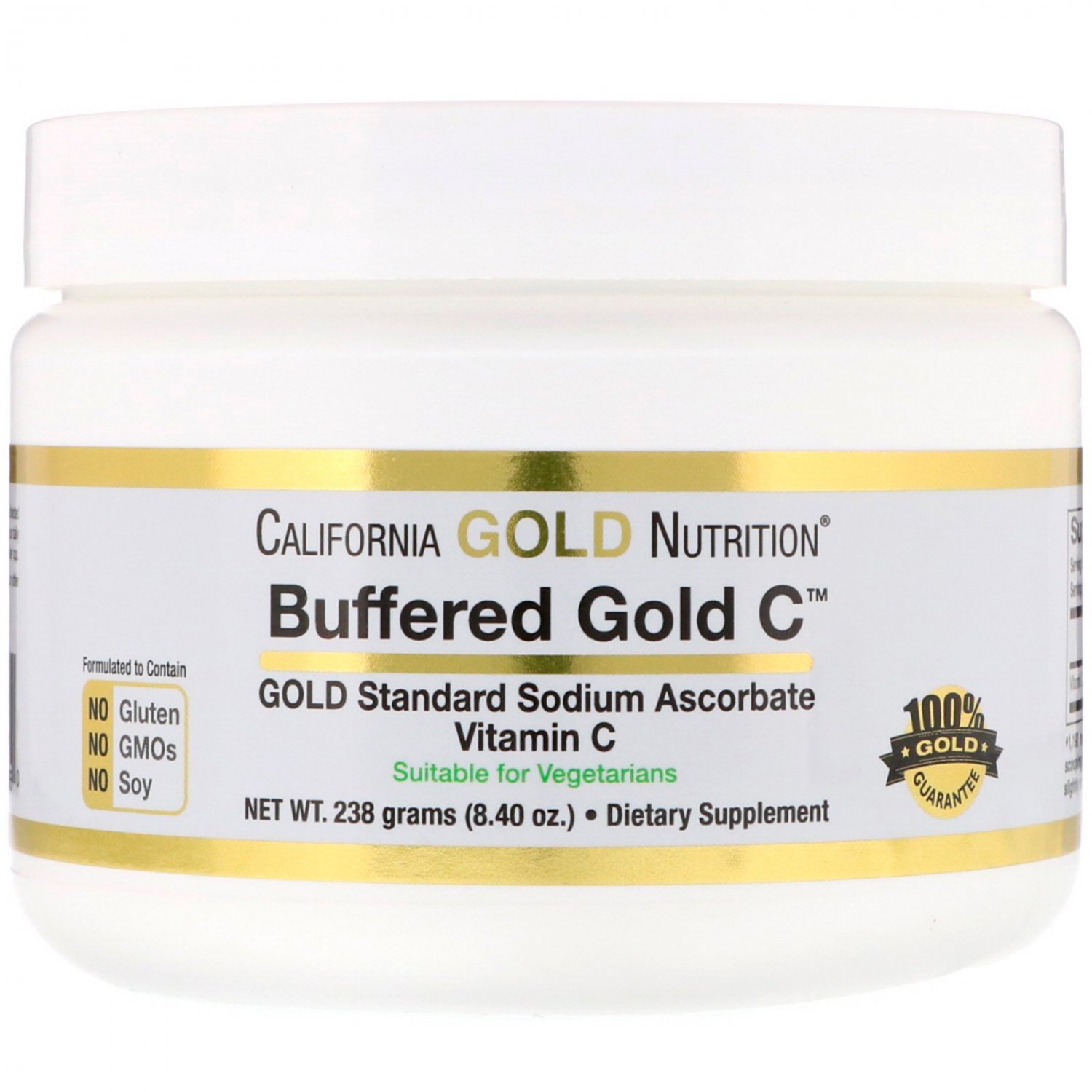California Gold Nutrition, Buffered Gold C, Non-Acidic Vitamin C, 8.40 oz (238 g)