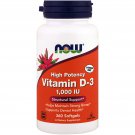 Now Foods, Vitamin D-3 High Potency, 1,000 IU, 360 Softgels