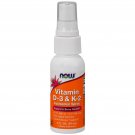 Now Foods, Vitamin D-3 & K-2, Liposomal Spray, D-3 1,000 IU / K-2 100 mcg, 2 fl oz (59 ml)