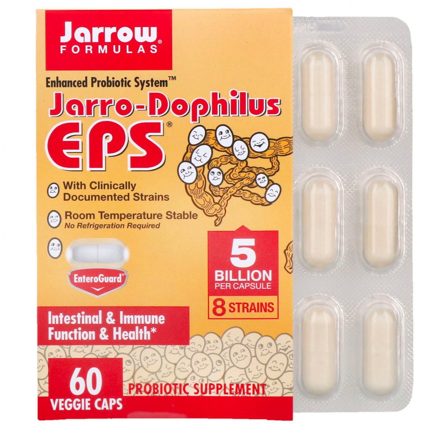 Jarrow formulas jarrow-dophilus eps 60 овощных капсул