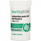 HealthyBiom, Lactobacillus Reuteri LRC with Vitamin D, 5 Billion CFUs, 90 Veggie Capsules