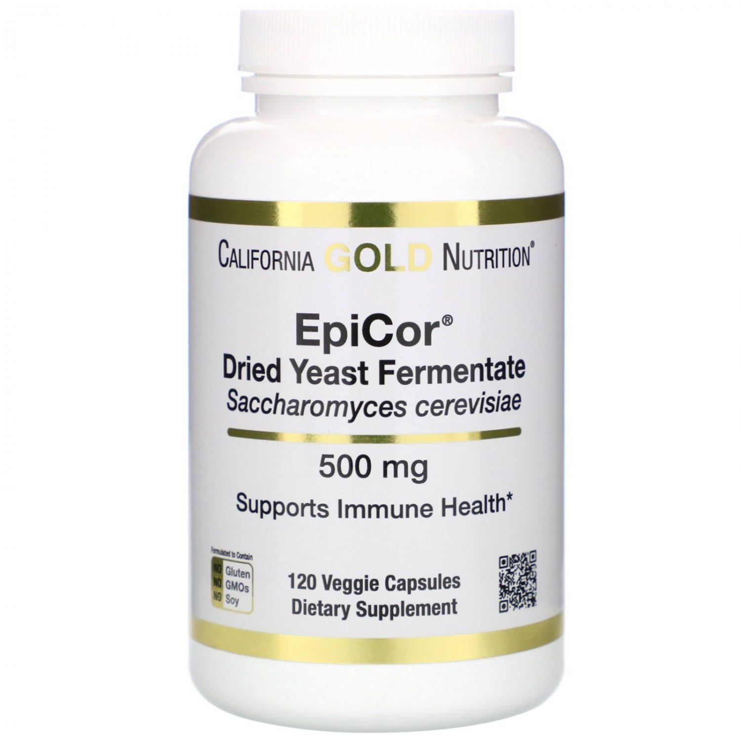 California Gold Nutrition, EpiCor, Dried Yeast Fermentate, 500 mg, 120 Veggie Capsules