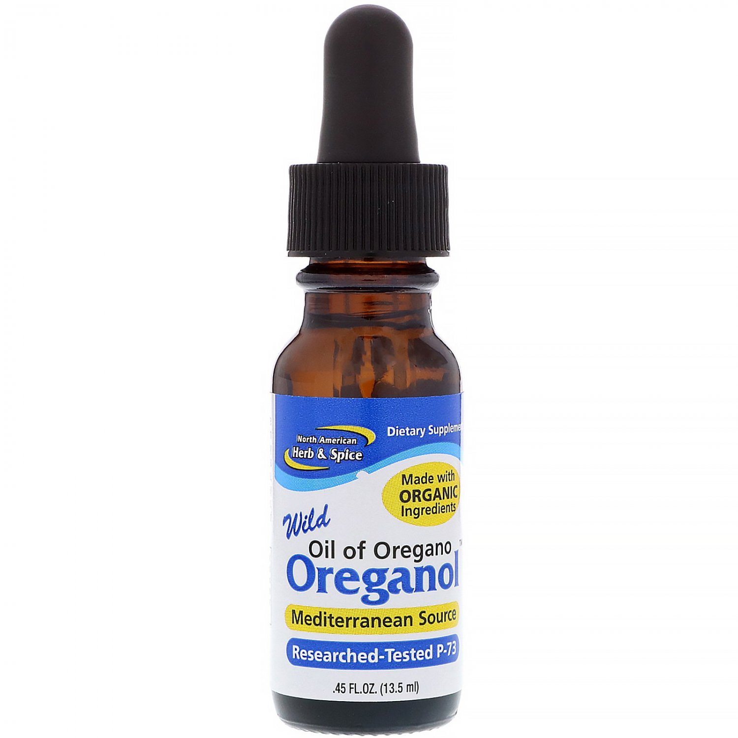 North American Herb & Spice, Oreganol P-73, .45 fl oz (13.5 ml)