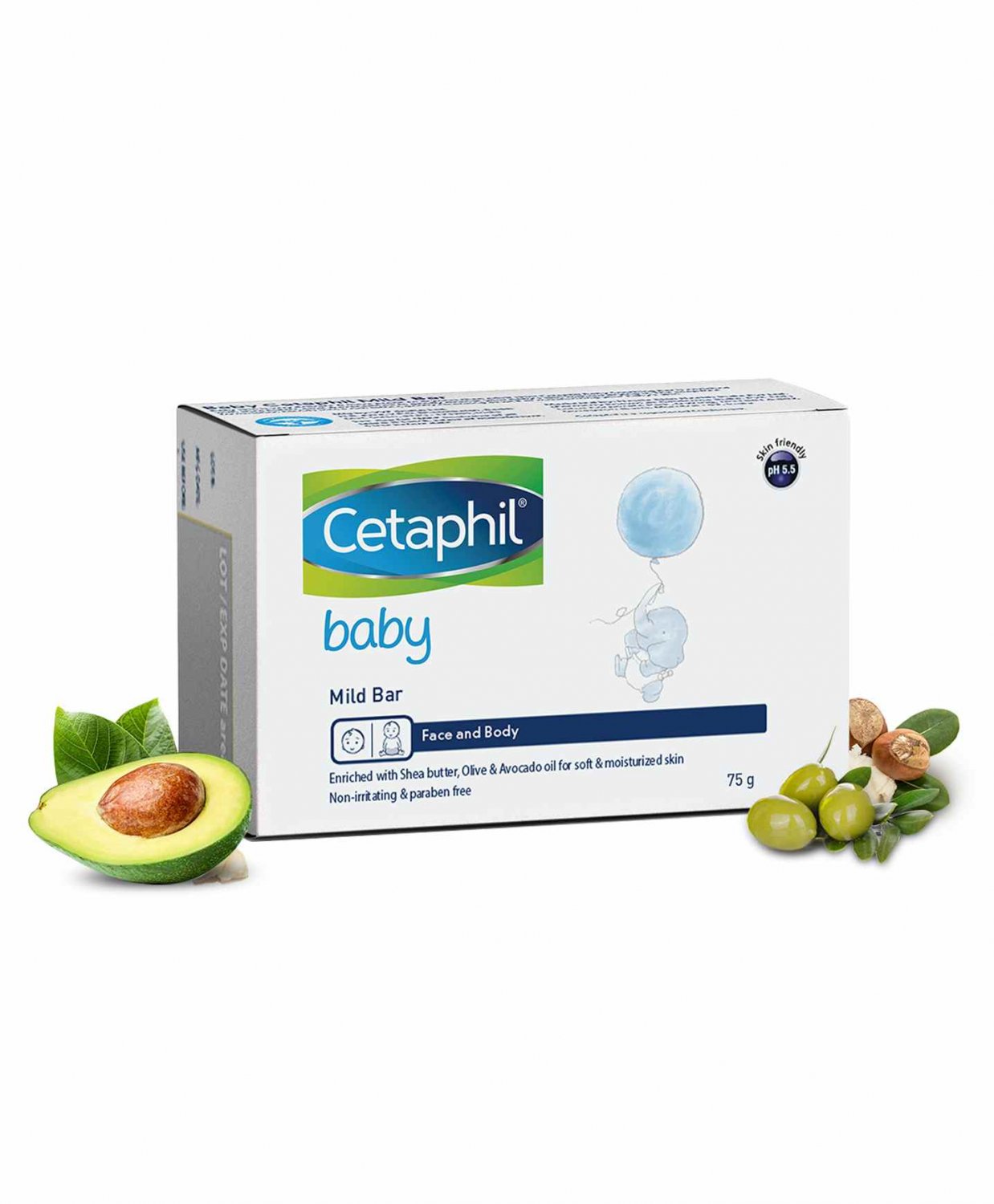 Cetaphil Baby Soap Bar 75 g Pack of 2,Tear free, Gives skin relief with bio care