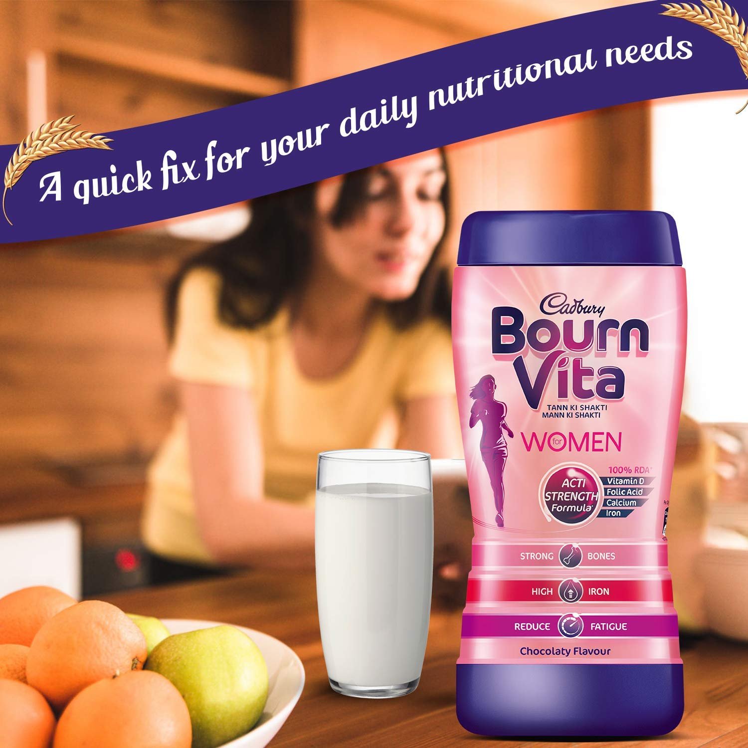 Bournvita Health Drink for Women, 400 g, Health Supplement Especially