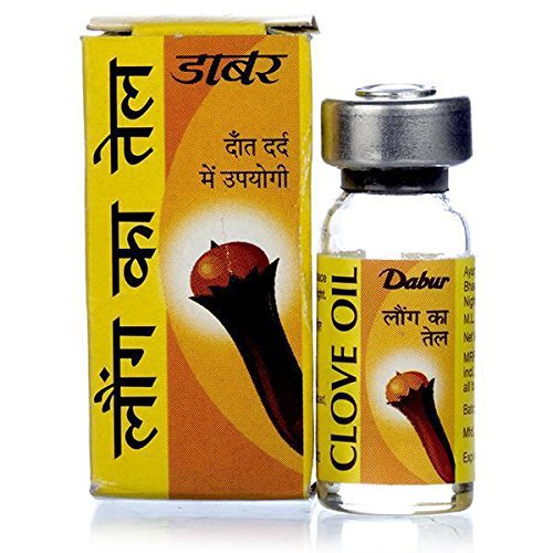Dabur CLOVE OIL 2ml Liquid Pack of 3, Dental Pain,Sore Gums,Cavities