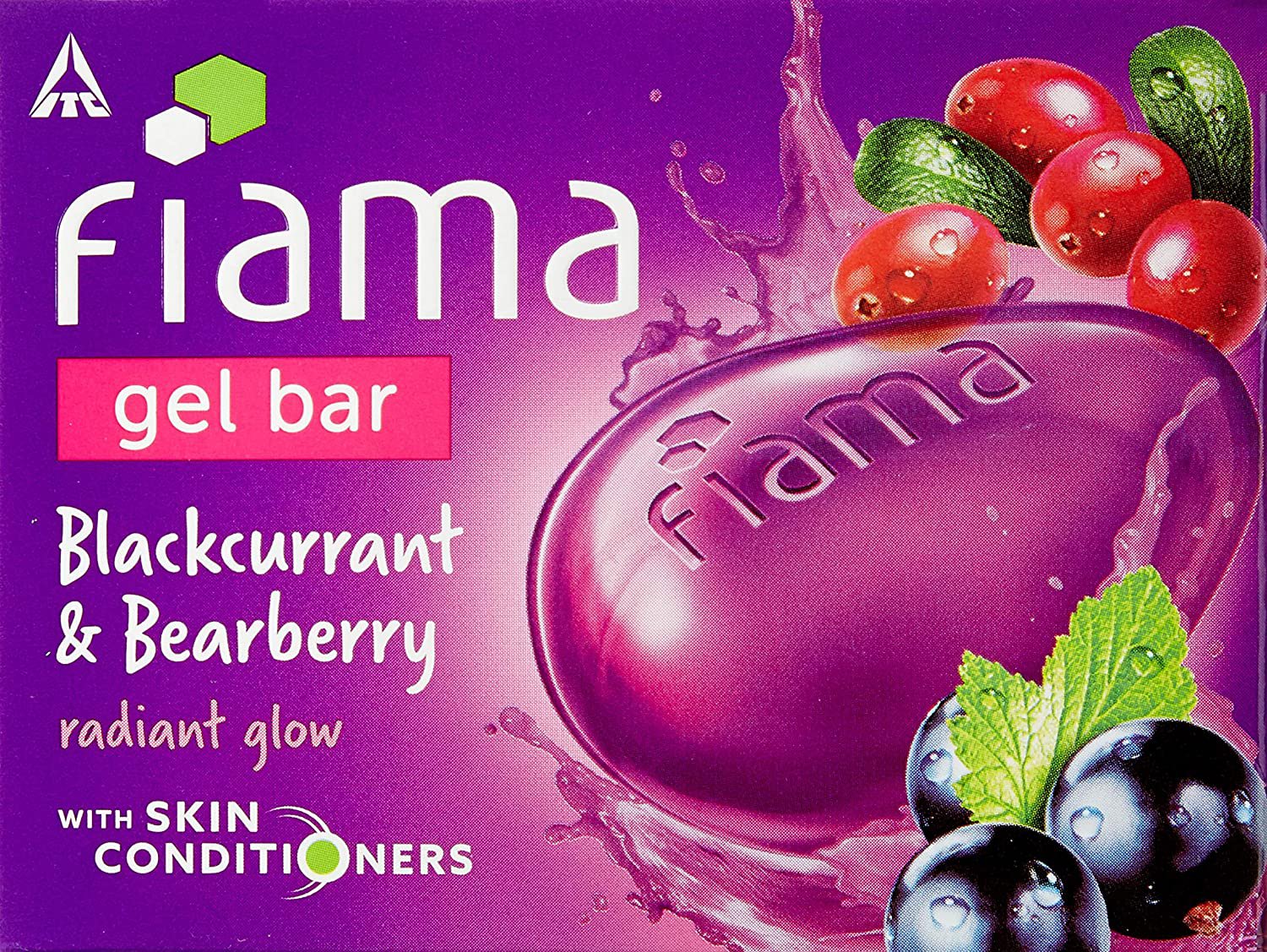 Fiama Di Wills Gel Bar Blackcurrant And Bearberry 125g Pack Of 3