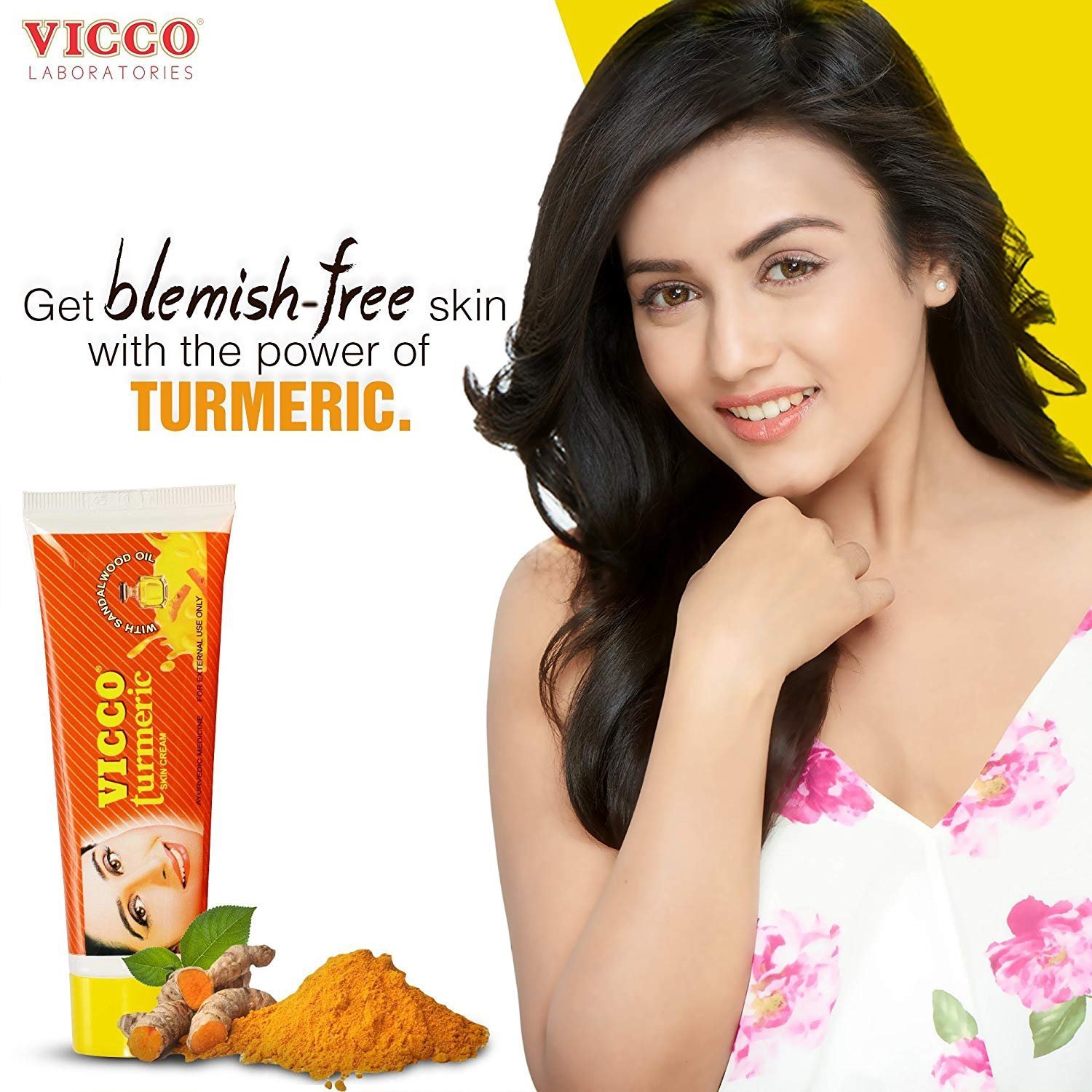 Vicco Turmeric Skin Cream ,Ideal for Daily Use