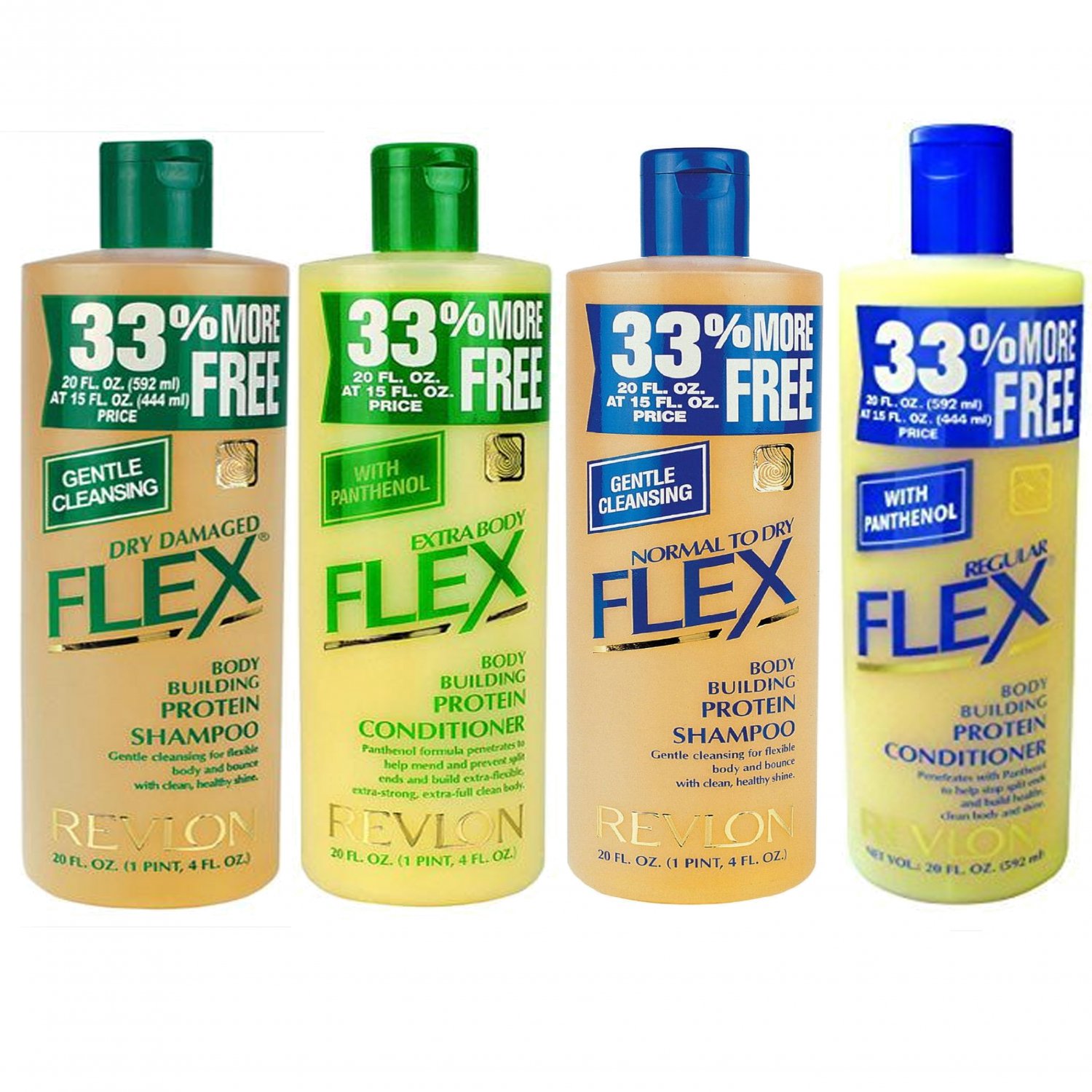 Original Revlon Flex Body Building Protein Hair Shampoo or Conditioner