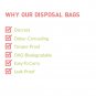 Sirona Sanitary Disposable Bags - 45 Bags For Sanitary Pads, Diaper Disposal