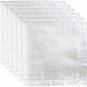 White Men's Pocket Handkerchiefs Hanky 100% Cotton, Pack of 12, XXL King Size