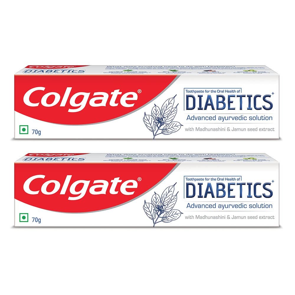 Colgate Ayurvedic Sugar Free Toothpaste for Diabetics 70gm Pack of 2