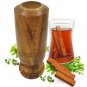 Ayurvedic Herbal Diabetics Control Wooden Tumbler Made of Vijaysar Tree Wood 1pc