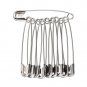 Durable Strong Metal Brooch Nickle Plated Safety Pins, Large 4no Size, 70 Pieces