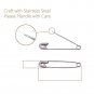 Durable Strong Metal Brooch Nickle Plated Safety Pins, Assorted Size, 100 Pieces