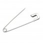 Durable Strong Metal Brooch Nickle Plated Safety Pins, Assorted Size, 100 Pieces