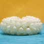 Artificial Jasmine Plastic Flower Gajra Bun For Women Hair Set of 2, White Color