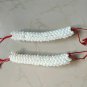 Artificial Jasmine Plastic Flower Gajra Bun For Women Hair Set of 2, White Color