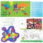 Mapology World with Flags & Capitals, with Country Shaped Pieces, Age 5 Years