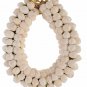 Artificial White Women Garland Mogra Flower Gajra Hair Bun Accessory Pack of 2