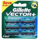 Gillette Vector Plus Cartridges, Manual Shaving Razor Blades