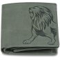 Men's RFID Blocking Leo Embossed Series Leather Bifold Center Flap Wallet