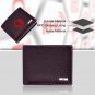 Men's RFID Blocking Brown/Sand Bicolor Bifold Center Flap Leather Wallet