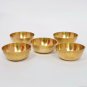 Handmade Small Solid 100% Pure Brass Bowl Set Of 5 For Puja Weeding Festival