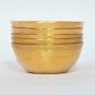 Handmade Small Solid 100% Pure Brass Bowl Set Of 5 For Puja Weeding Festival