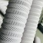 Livox Rubber Cricket Bat Grip White Ring Texture Pack of 6 Cricket Bat Gripper
