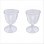 Eye Wash Flush Cups Pack of 2, Plastic, Crystal Clear Cups, Keep Eyes Clean