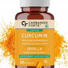 Carbamide Forte Curcumin with Piperine Tablets 60 Veg Tablets Immunity Booster