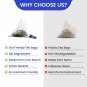 Blue Tea Butterfly Pea Flower 60 Pyramid Tea Bags For Iced Tea Cooler Mocktails