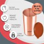 Milton Copper Drinking Water Tumbler with Lid 480ml Each Set of 2 Color May Vary