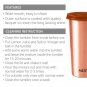 Milton Copper Drinking Water Tumbler with Lid 480ml Each Set of 2 Color May Vary