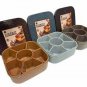 Strong Plastic Masala Box, 7 Compartments with Spoon, Spice Boxes for Kitchen