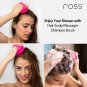 Ross Hair Scalp Massager Shampoo Brush 1pc Soft Silicone Bristles Assorted Color