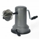 Anjali Sleek Stainless Steel Vacuum Base Coconut Scrapper, Hand driven, Black