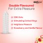 Manforce Strawberry And Vanilla Flavoured Dotted-Ring Cocktail Condom 30 Count