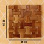 Hand Woven Bamboo Beads Table Coaster Pan Pot Holder 4 Piece Set 16 x 16 cm