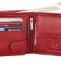 Premium Quality RFID Blocking Bifold Leather Red Color Wallet for Men