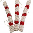 Artificial Jasmine Mogra Flower White And Red Rose Hair Gajra Hair Bun Pack of 3