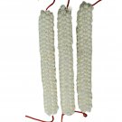 Artificial Jasmine Plastic Flower White Color Gajra Bun For Women Hair Set of 3