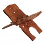 Wooden Hand Carved Holy Book Stand Brown 15x7 inch for Gita Bible Quran Book