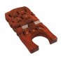 Wooden Hand Carved Holy Book Stand Brown 15x7 inch for Gita Bible Quran Book