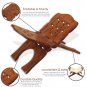 Wooden Hand Carved Holy Book Stand Brown 15x7 inch for Gita Bible Quran Book