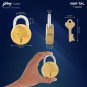 Godrej Navtal 7 levers Padlocks with 4 Keys Padlock Brass Finish
